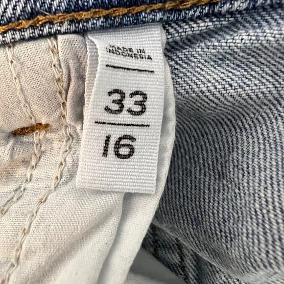 Loft Made and Loved Womens Cutoff Denim Shorts Size 16 33 Medium Wash Jorts - Picture 4 of 5